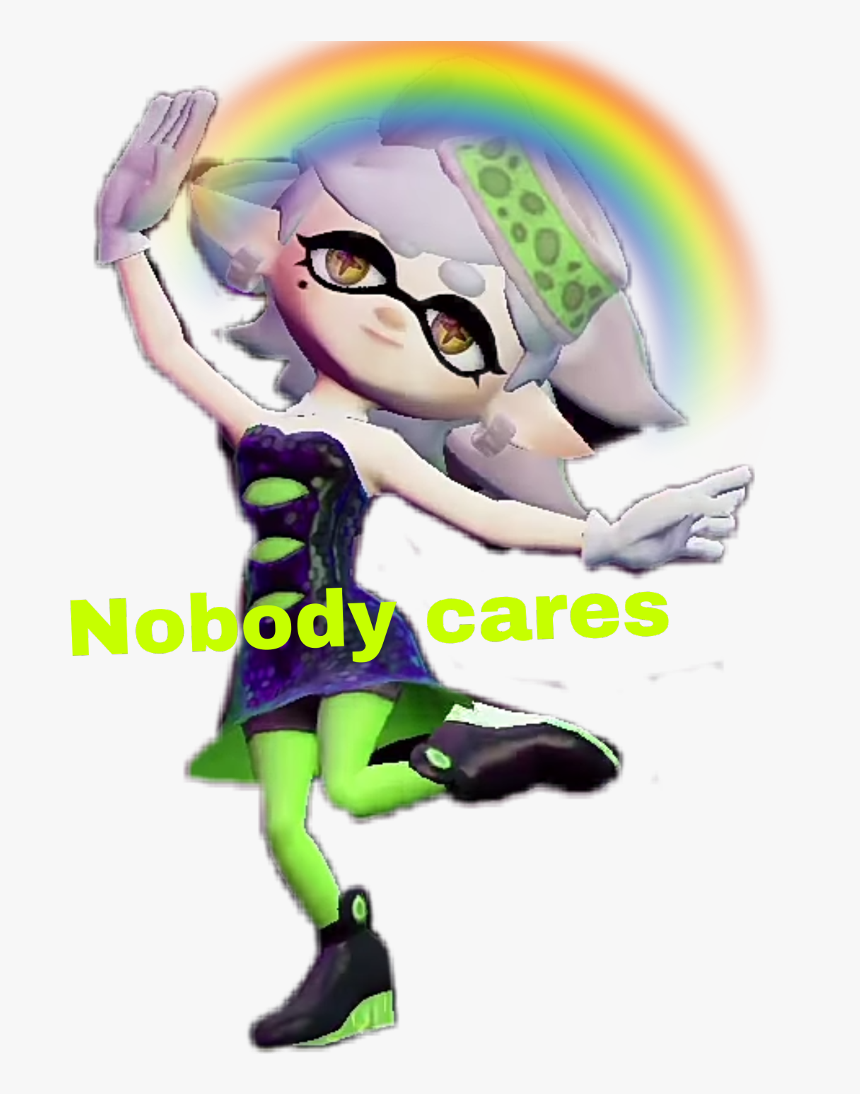 Transparent Nobody Clipart - Splatoon Marie Nobody Cares, HD Png Download