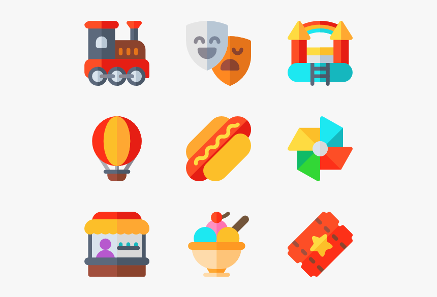 Amusement Park - 10 Картинок Для Запоминания, HD Png Download