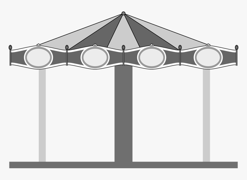 Carrousel Free Vector, HD Png Download