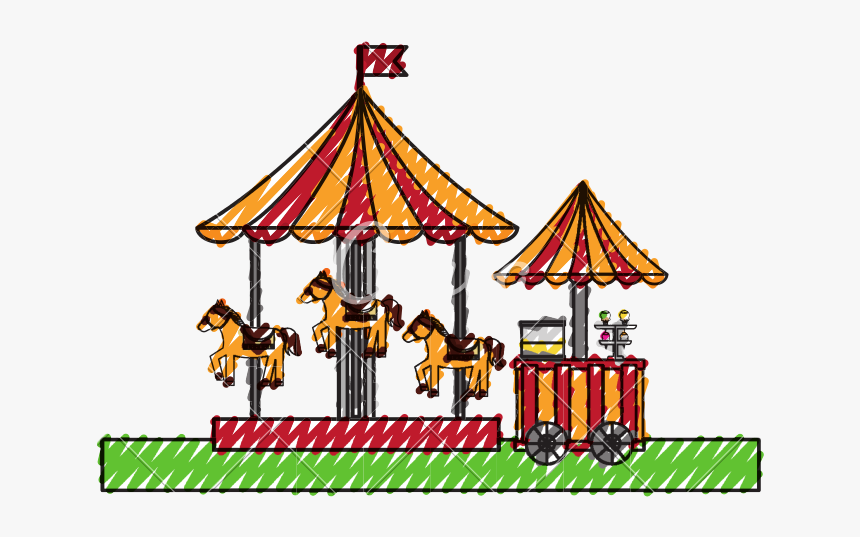 Carnival Transparent Carousel - Child Carousel, HD Png Download