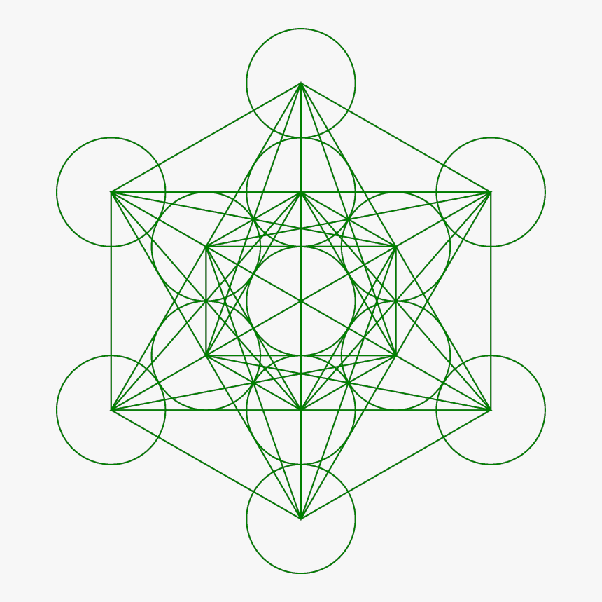 Clip Art Metatron S Cube Metatrons - Sacred Geometry Cube, HD Png Download