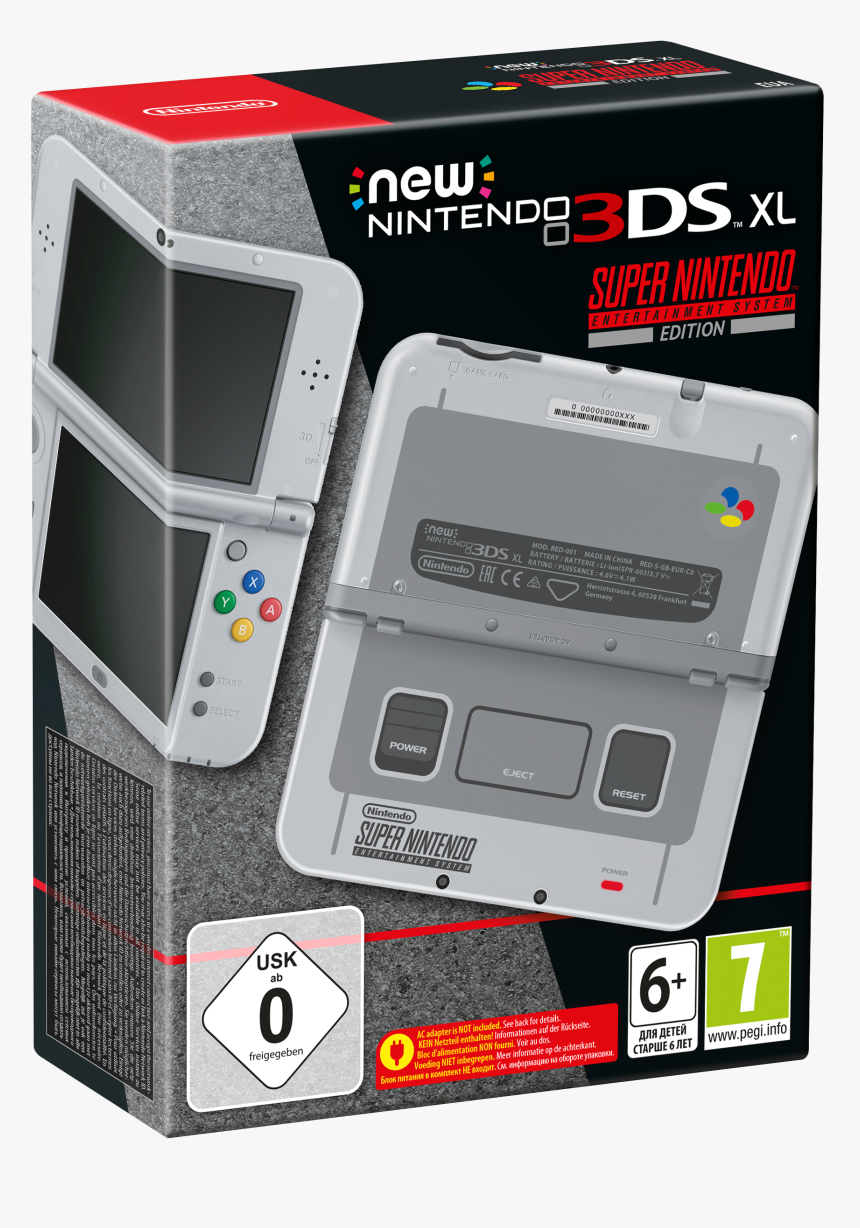 Nintendo 3 Ds Xl Super Nintendo Edition, HD Png Download