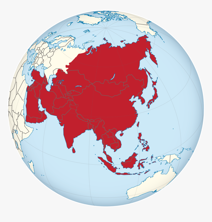 Asia On World, HD Png Download