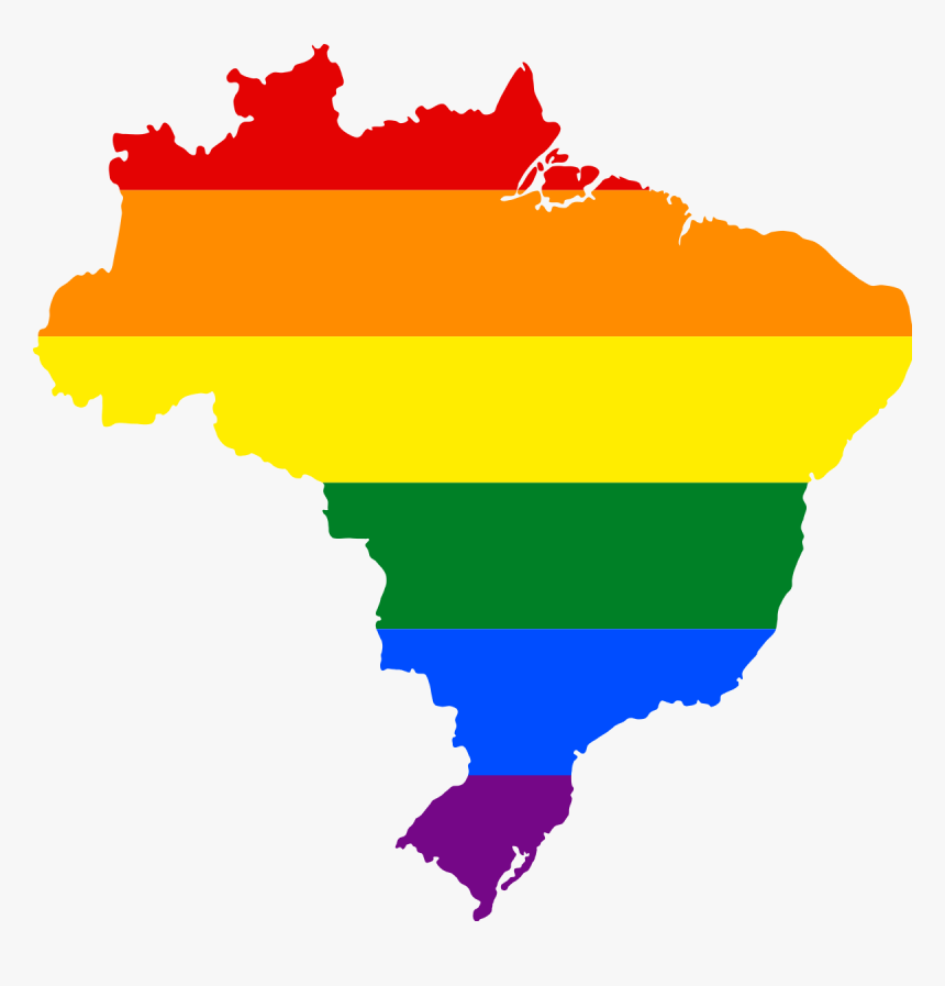 Map Flag Of Brazil, HD Png Download