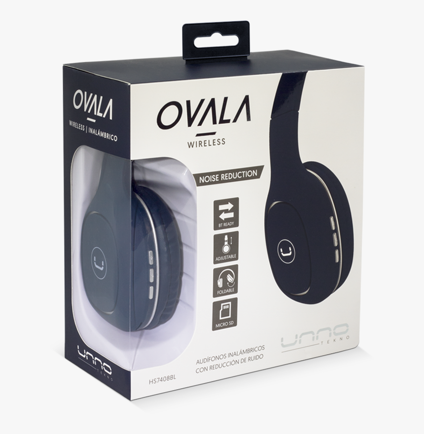 Audifonos Unno Con Microfono Bluetooth Hs7408bl Ovala, HD Png Download
