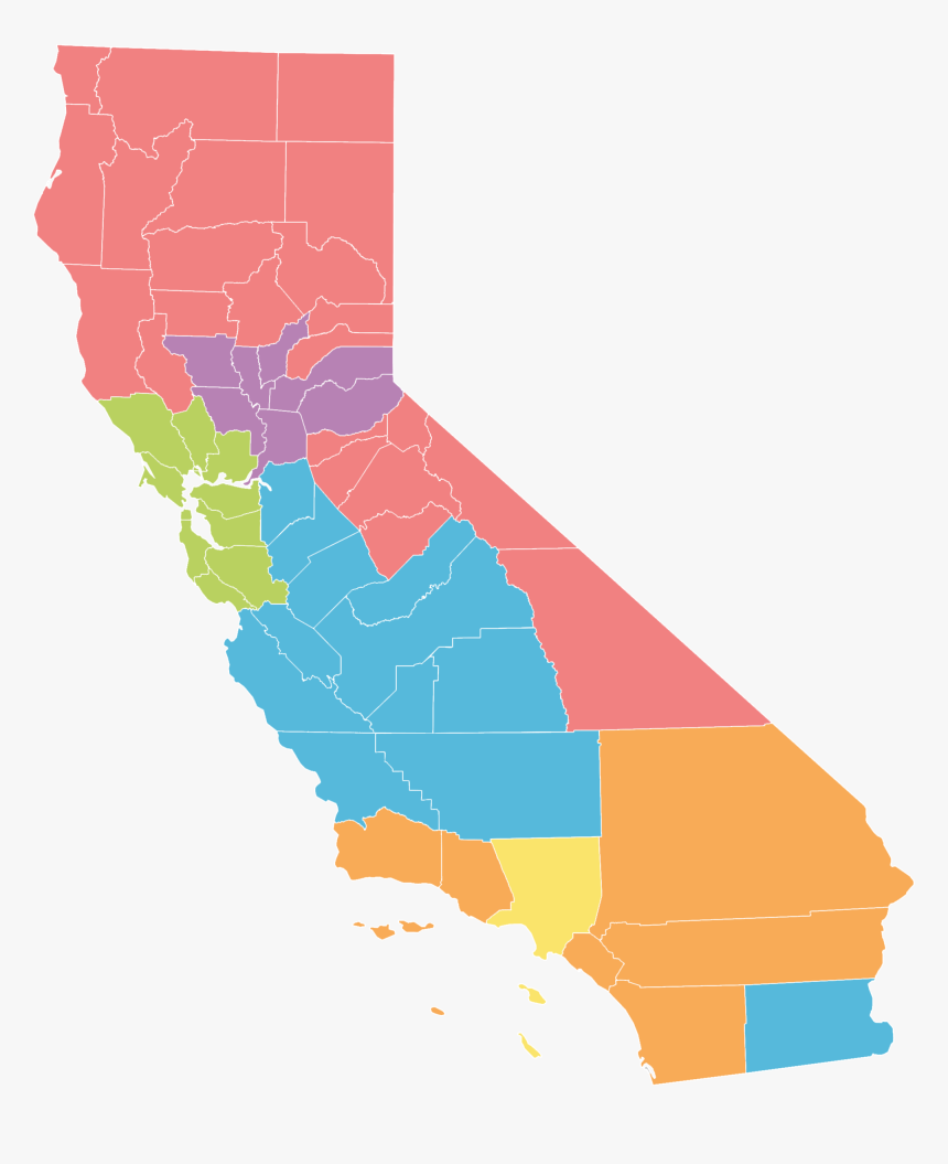 California Central Valley Map, HD Png Download