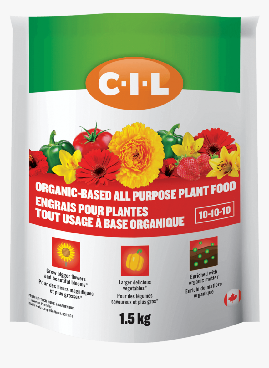Cil Organic Based All Purpose Plant Food 10 10 10 - Cil Aluminum Sulphate, HD Png Download