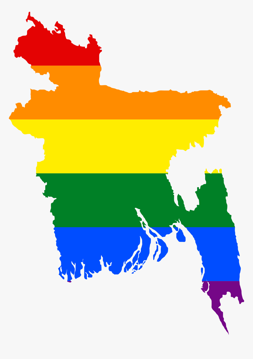 India Transparent Lgbt - Bangladesh Map Flag Png, Png Download