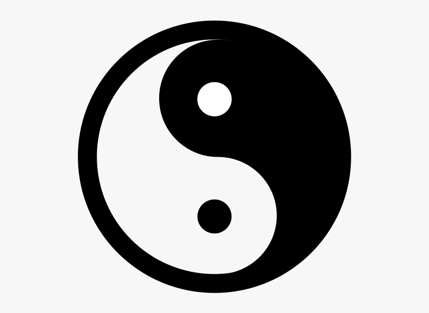 Yin Yang Silhouette, HD Png Download