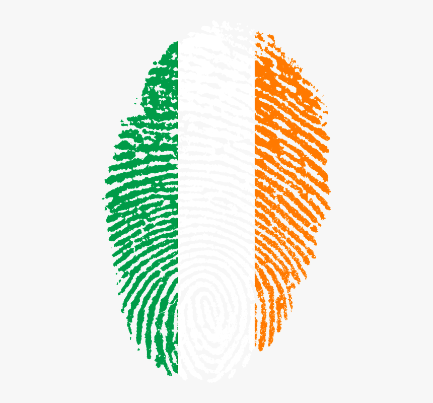 Ireland, Flag, Fingerprint, Country, Pride, Identity - Ireland Fingerprint, HD Png Download