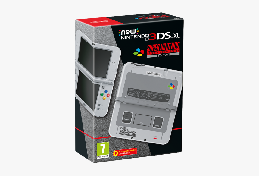 Ci Nintendods Bundles 3ds Snes Pegi - New 3ds Xl Snes Edition, HD Png Download