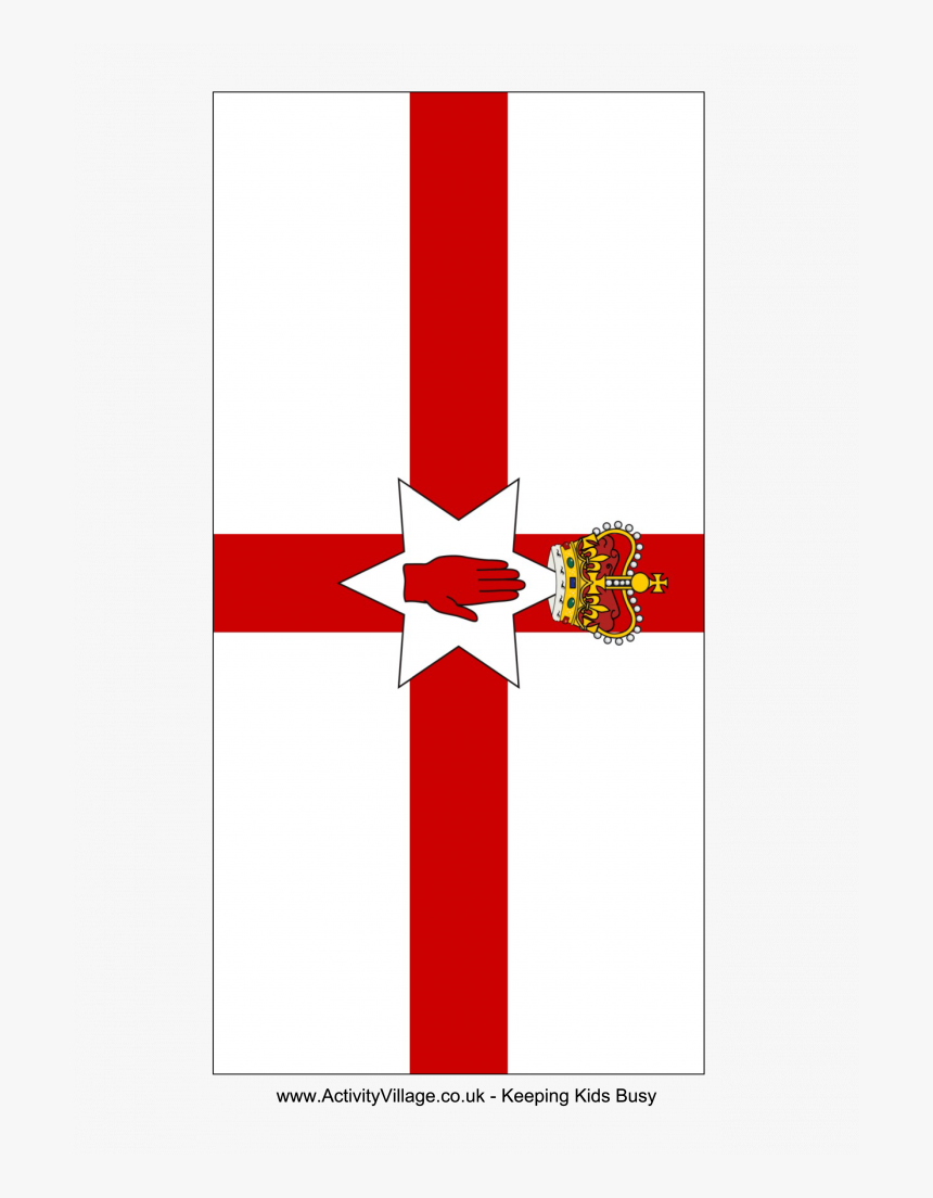 Quickly Printable Irish Flag Northern Ireland Download - Printable Northern Ireland Flag, HD Png Download
