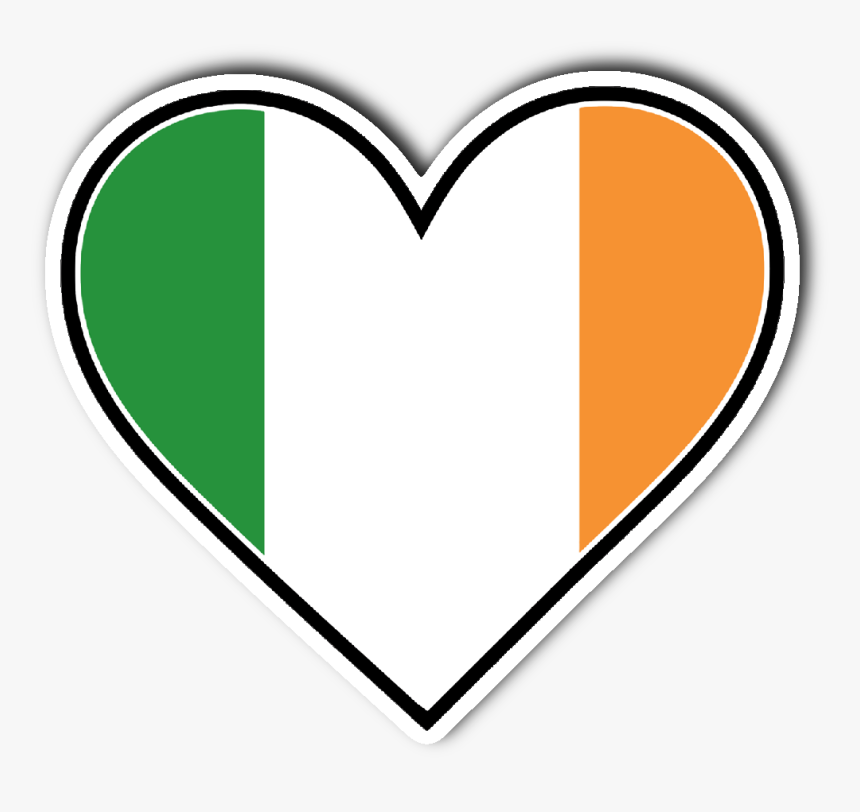 Irish Flag Heart Png, Transparent Png