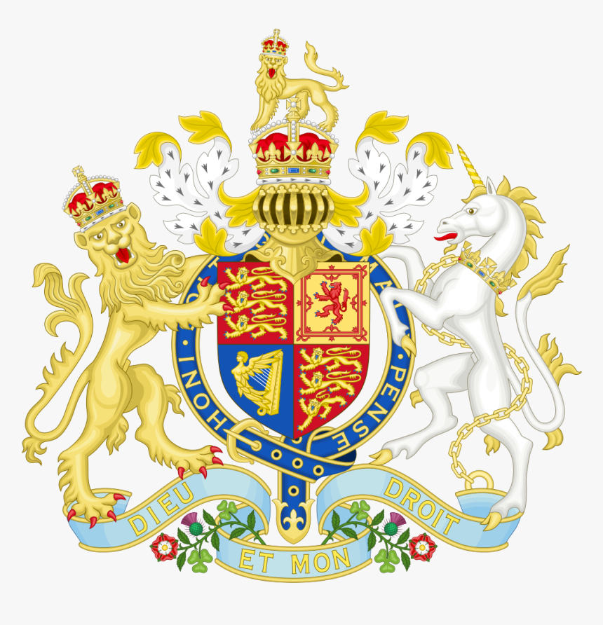 Coat Of Arms Of The United Kingdom During Queen Victorian - Royal Coat Of Arms, HD Png Download