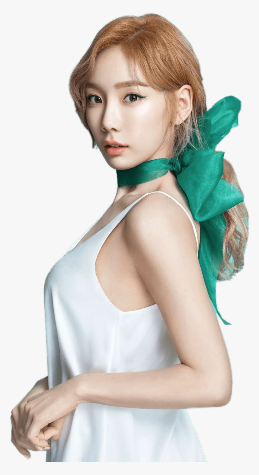 Taeyeon Green Bow - Taeyeon Png, Transparent Png