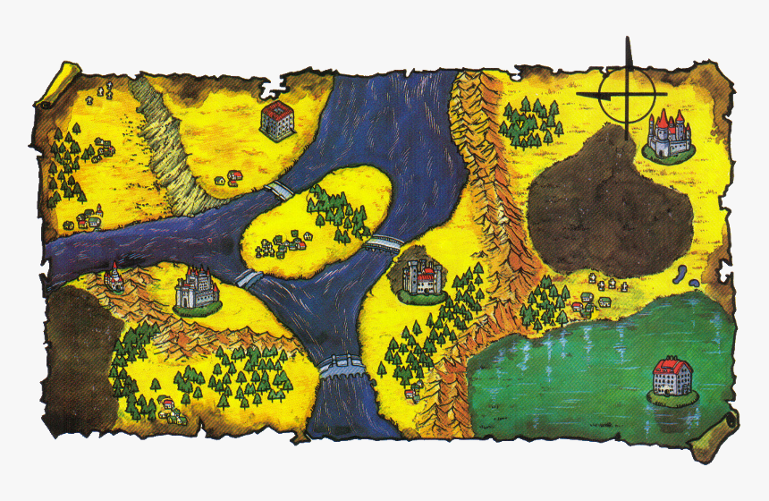 Castlevania Sq World-map - Castlevania 2 World Map, HD Png Download