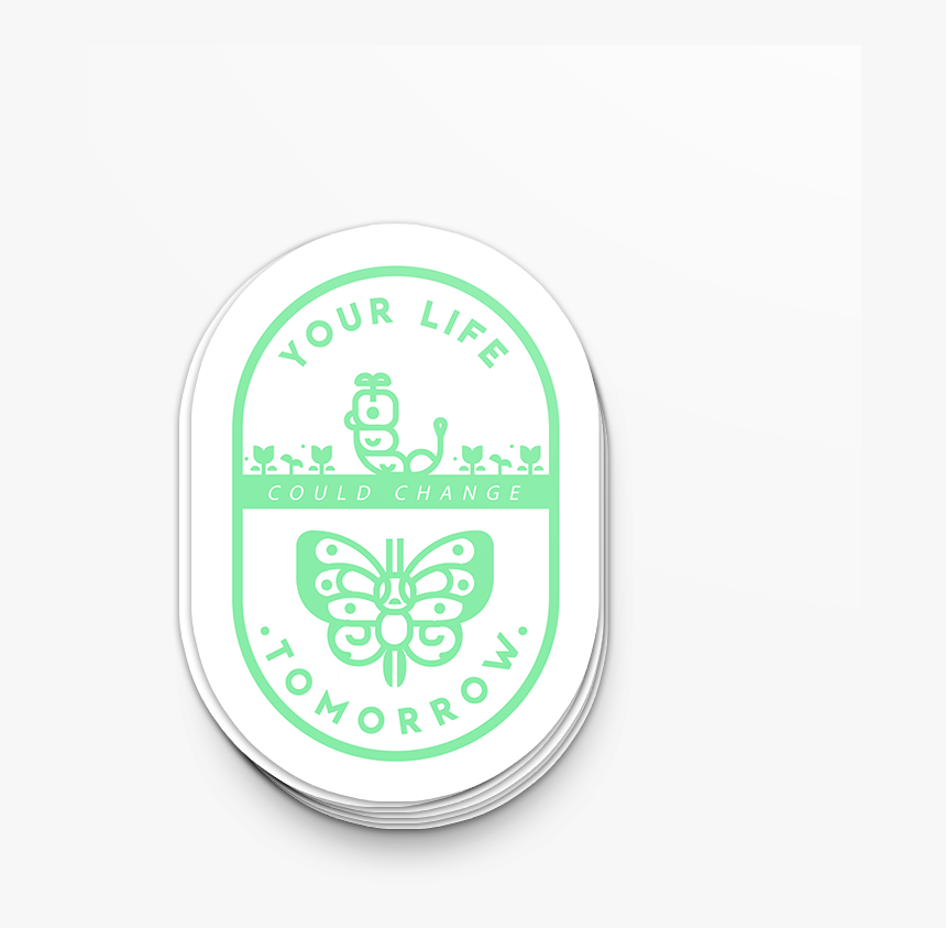 Image Of Caterpie & Butterfree Sticker - Emblem, HD Png Download