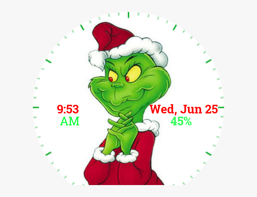 Face Clipart Grinch - Grinch In Santa Hat, HD Png Download
