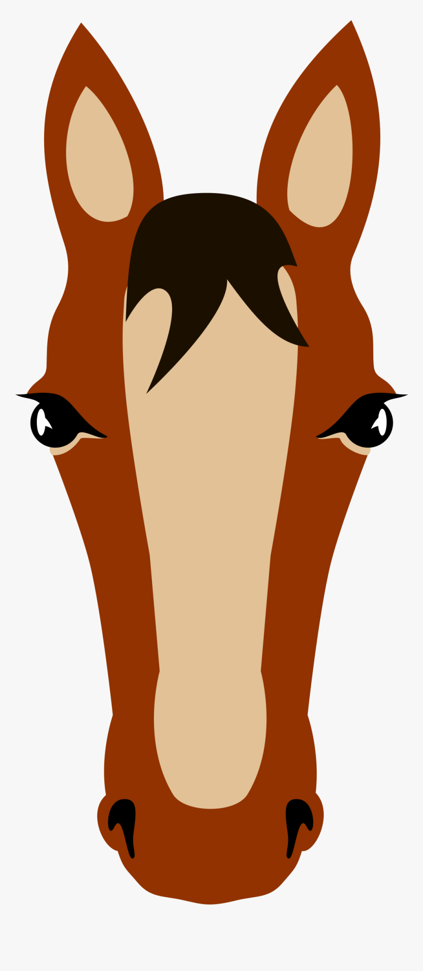 Horse Face Png - Cara De Caballo Dibujo, Transparent Png