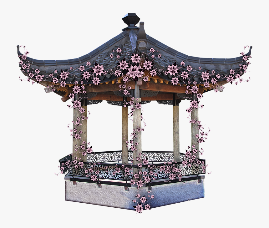 01 Tp Blossomdeco 01a Tp Bridge 02 Tp Butterfly - Gazebo, HD Png Download