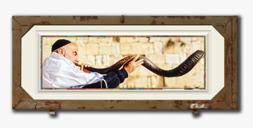 Portrait Of Man Blowing The Shofar In Jerusalem, Israel - Picture Frame, HD Png Download
