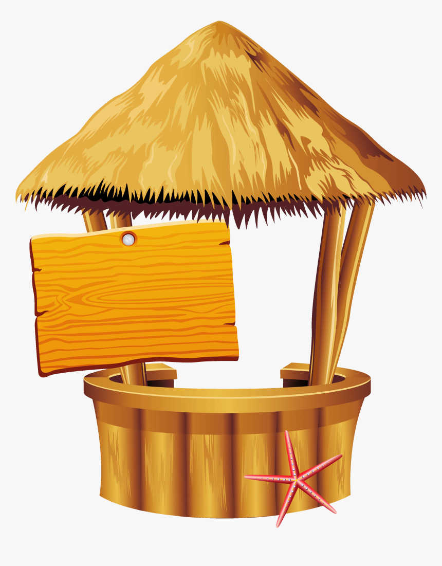 Hawaiian Beach Tiki Bar Png Clipart - Tiki Bar Clipart, Transparent Png