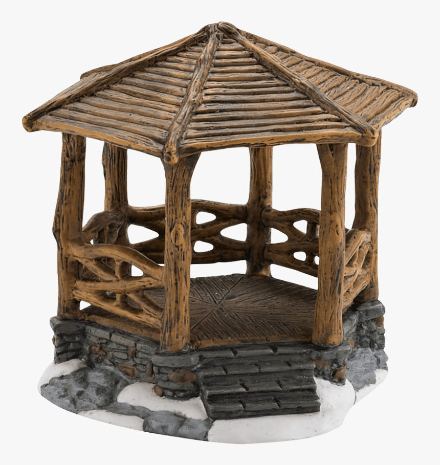 Woodland Stone Gazebo - Miniature Gazebo, HD Png Download