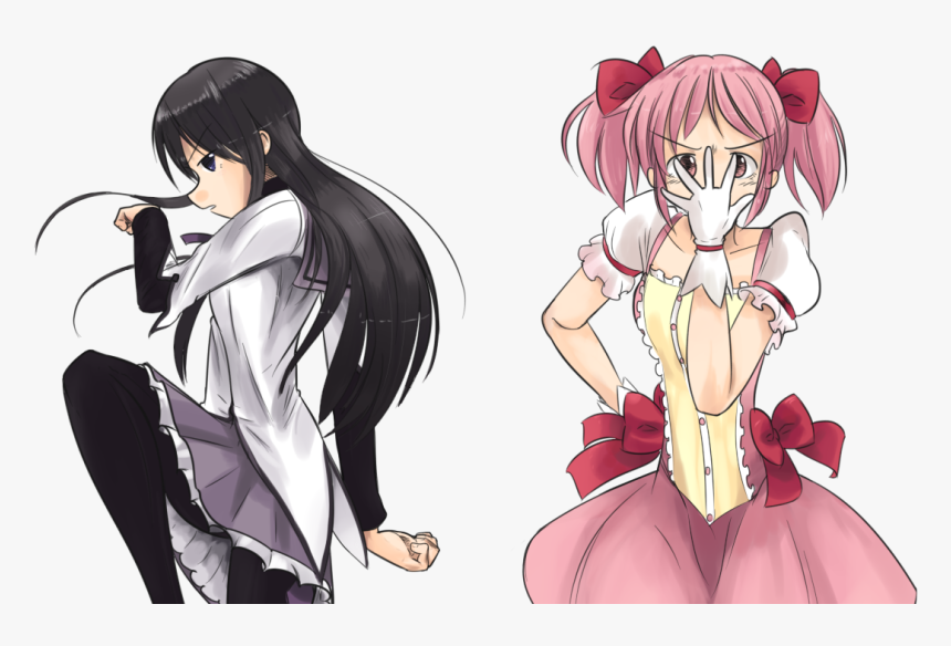 Homura Akemi Hair Clothing Human Hair Color Anime Pink - Waifus Con Poses Jojo, HD Png Download