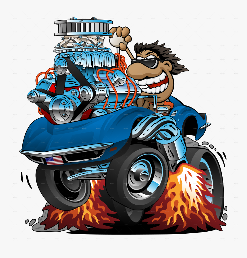 Classic Car Funny Cartoon, HD Png Download