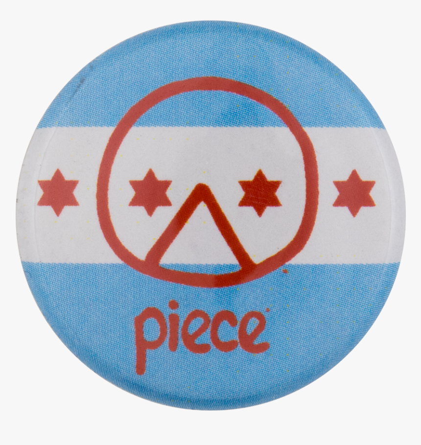 Piece Pizza Chicago Flag Chicago Button Museum - Decals 1 72 Israel, HD Png Download
