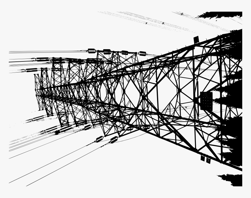 Powerlines In The Beijing Populated Areas - Transmission Tower, HD Png Download