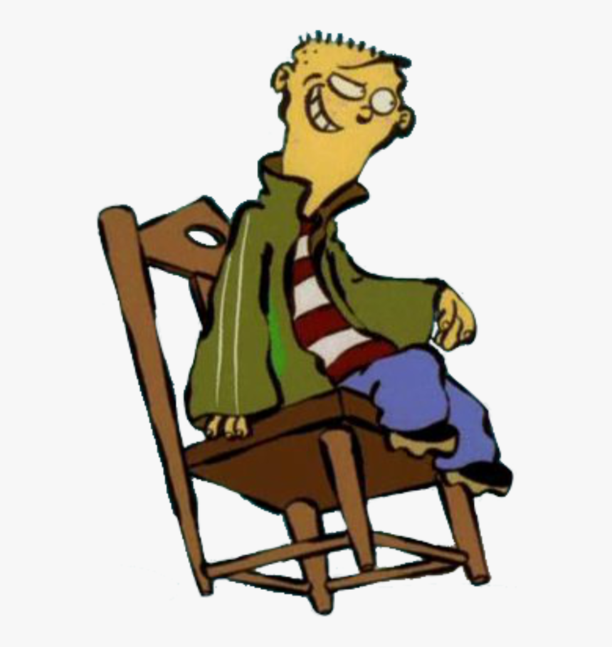 Clip Art Sitting Human Behavior Clip Art Male Cartoon - Ed Edd N Eddy Sitting, HD Png Download