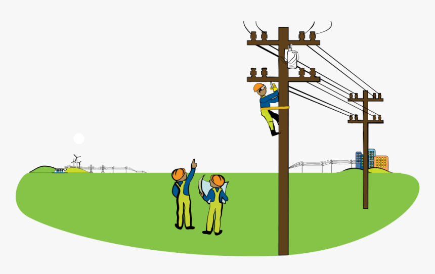 Clip Art Architectural Engineering Electricity Energy - Cartoon Substation Png, Transparent Png
