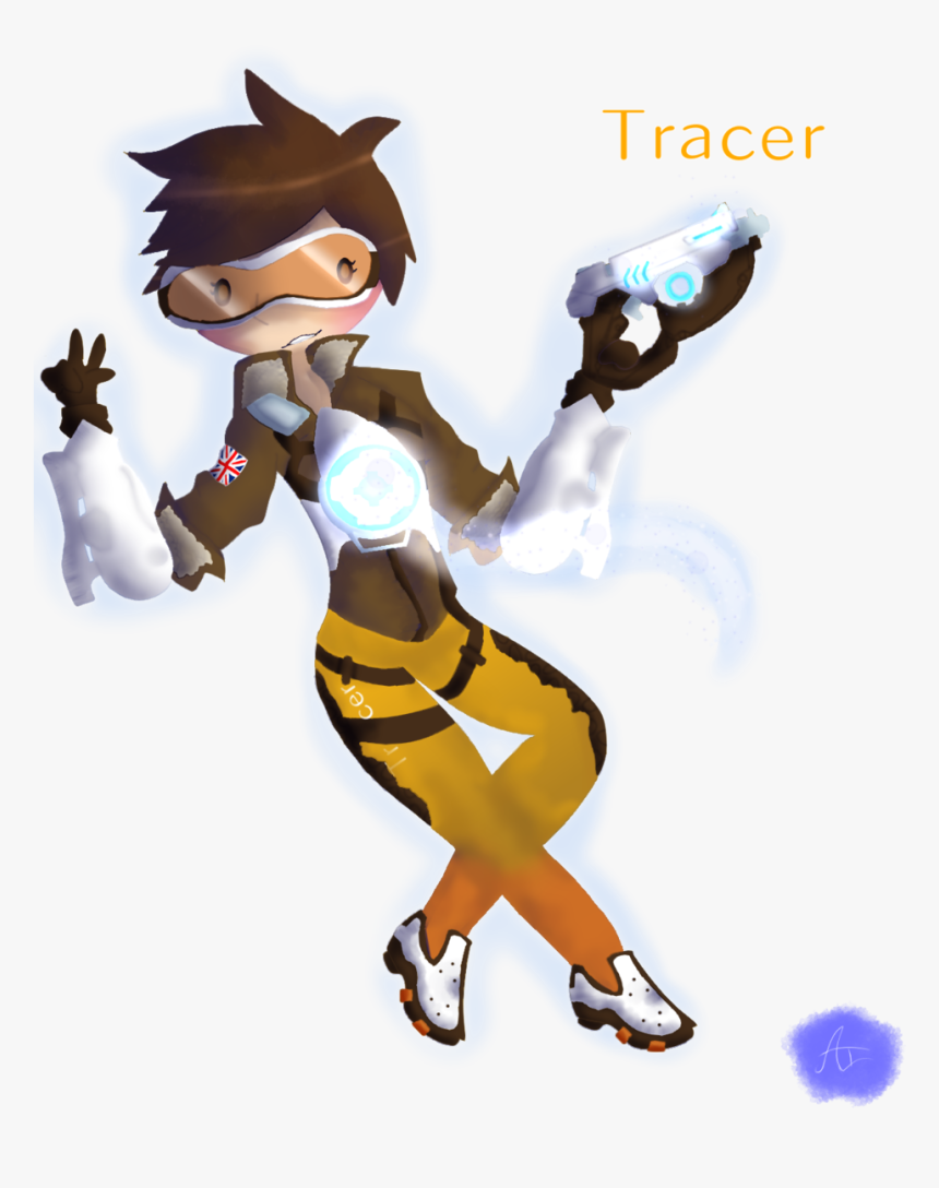 Overwatch Tracer - Cartoon, HD Png Download