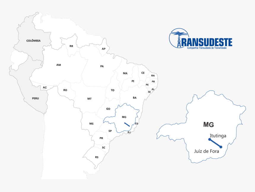 Brazil Map, HD Png Download