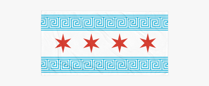Greek Chicago Flag - Chicago Flag Clip Art, HD Png Download
