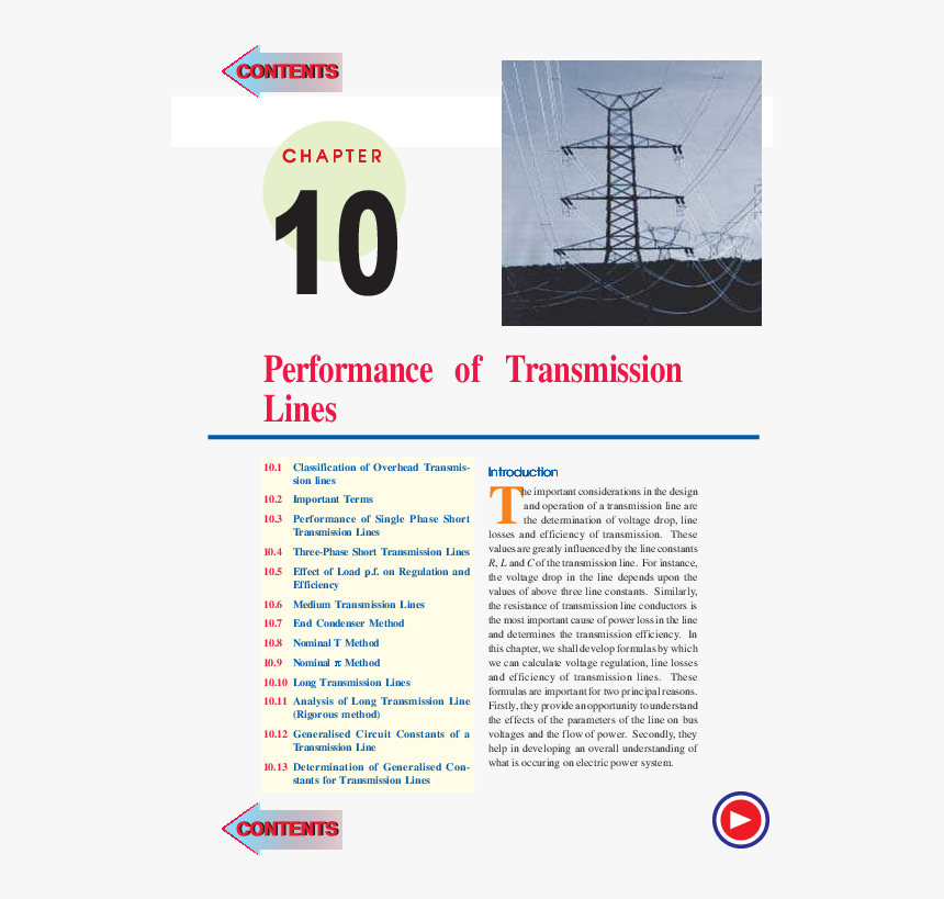 Performance Of Transmission Line Pdf, HD Png Download