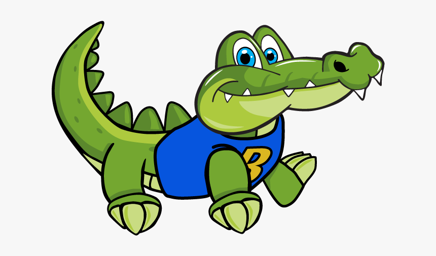 Gator Crawling - Cartoon, HD Png Download