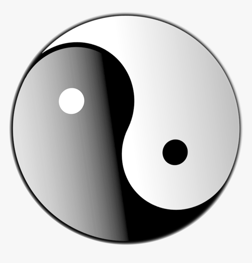 Yin And Yang Symbol Clip Art - Ying Yang Transparent Pgn, HD Png Download