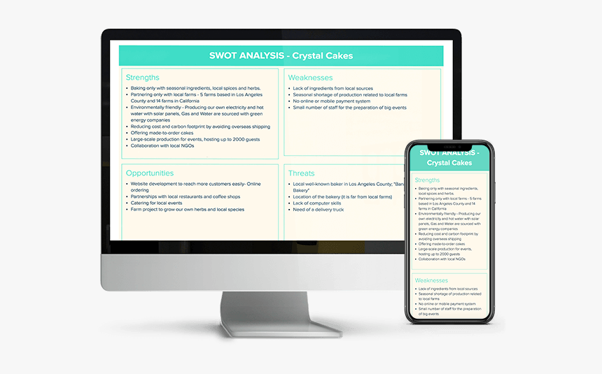 Swot Analysis Example For Web Development, HD Png Download