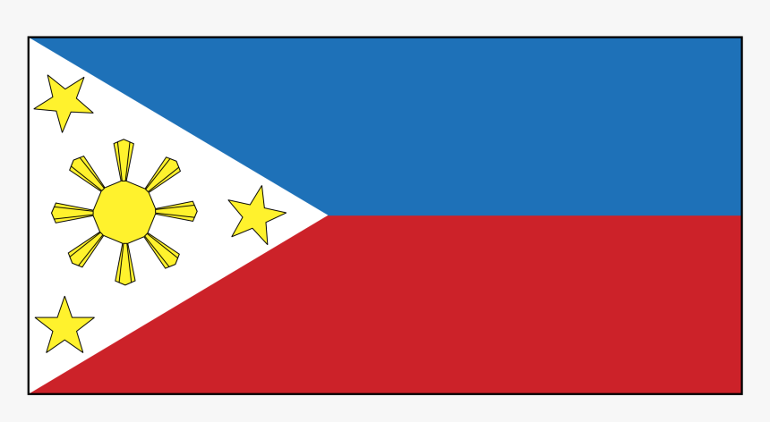 Coloring Flag Of Philippines, HD Png Download