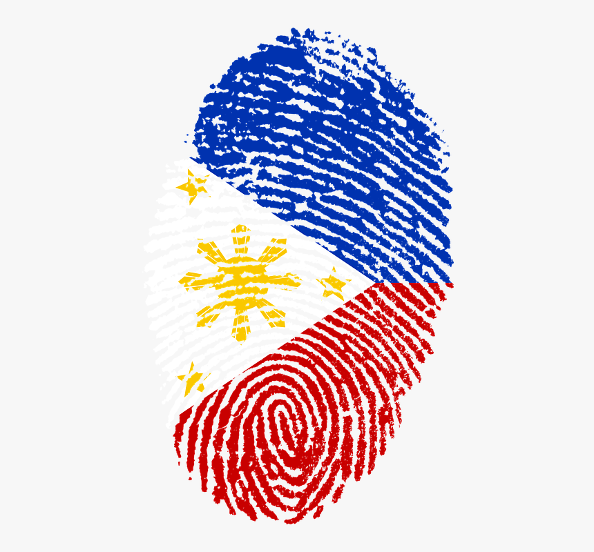 Philippines, Flag, Fingerprint, Country, Pride - Fingerprint Philippines, HD Png Download