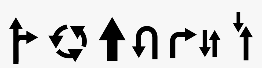 Template Of Road Signs Clip Arts - Road Sign Position, HD Png Download
