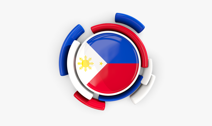 Round Flag With Pattern - Philippine Flag Circle Png, Transparent Png