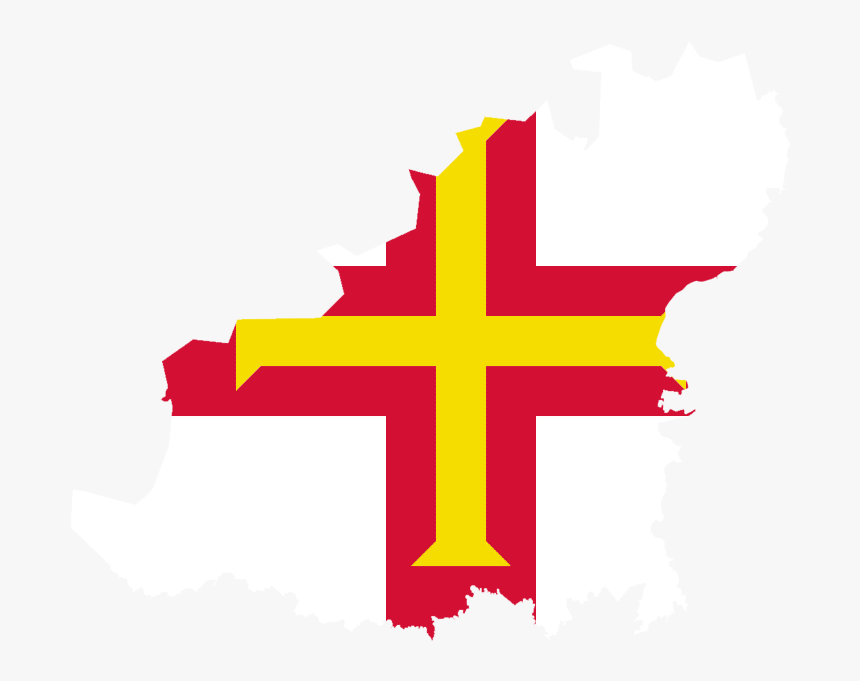 Guernsey Flag 071011 Vector Clip Art - Flag Of Guernsey, HD Png Download