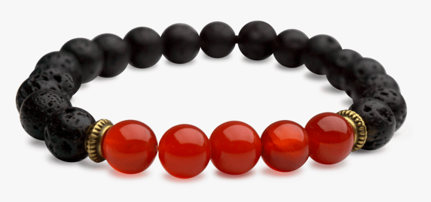 Transparent Beads Png - Red Agate Chakra Bracelet, Png Download