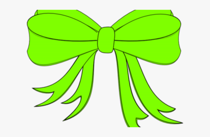 Green Bow Cartoon - Blue Ribbon Baby Boy, HD Png Download