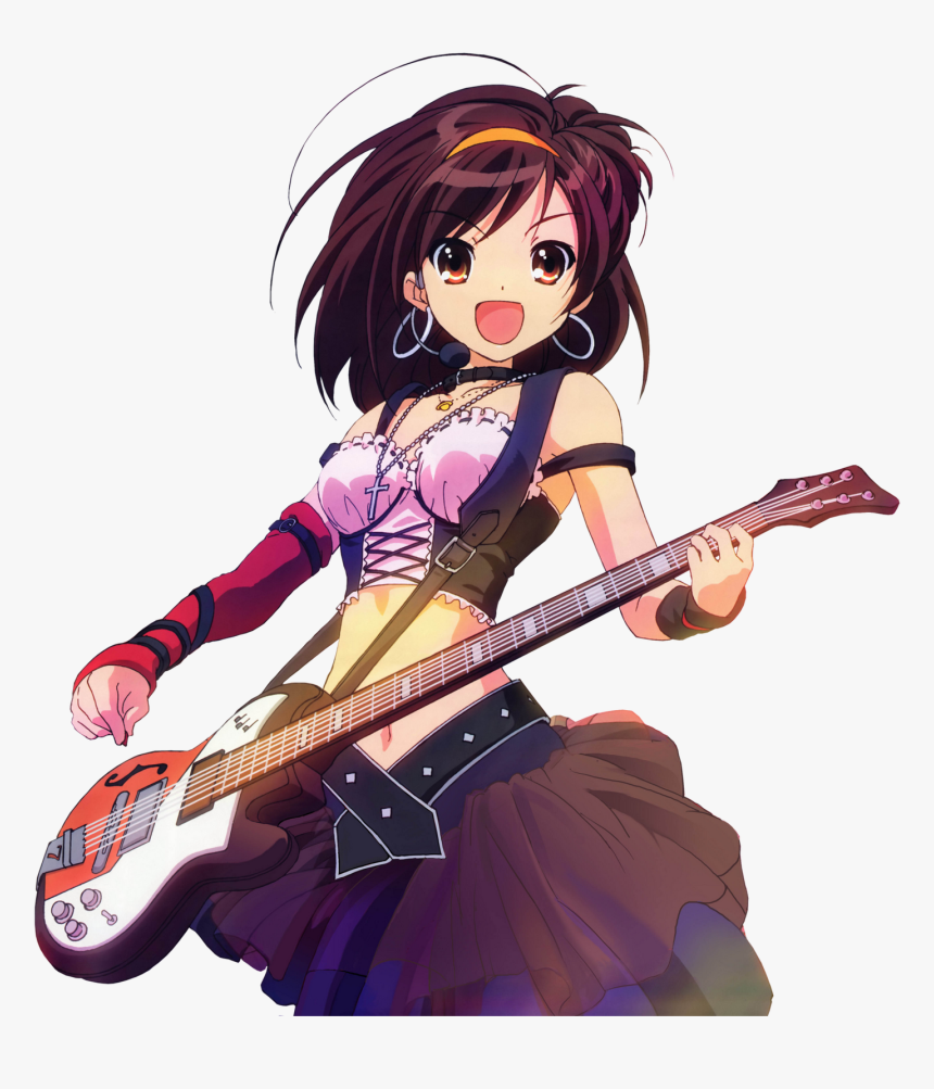 Guitarist - Haruhi Suzumiya Guitar, HD Png Download
