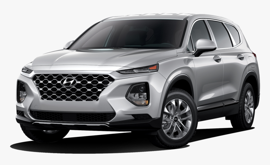 Santa Fe Diesel Coloring Png Black And White - Hyundai Santa Fe 2019 Silver, Transparent Png