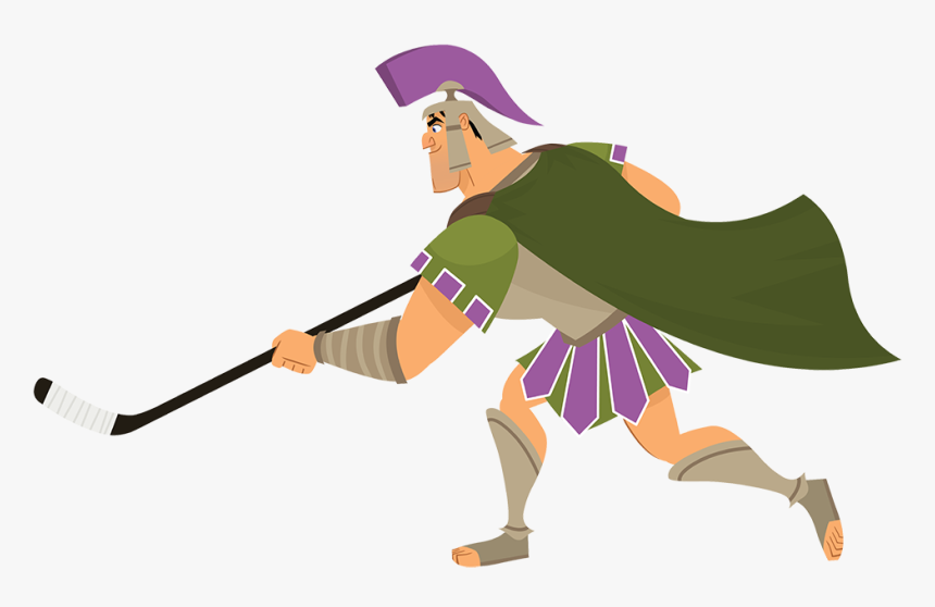 Transparent Hockey Player Shooting Clipart - Cartoon, HD Png Download